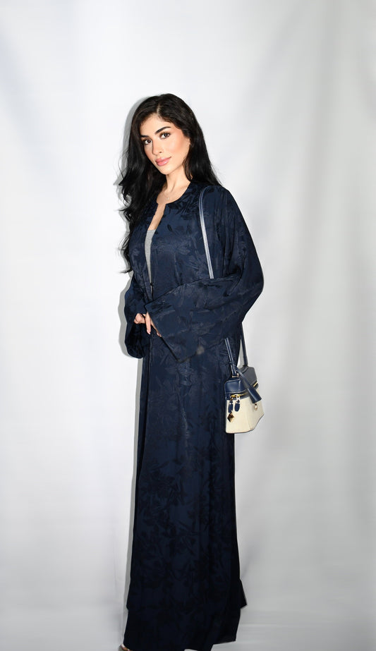 Layl abaya, navy, detail 2