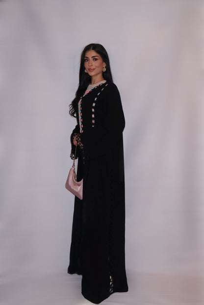 Tamara abaya, classic black, detail 3
